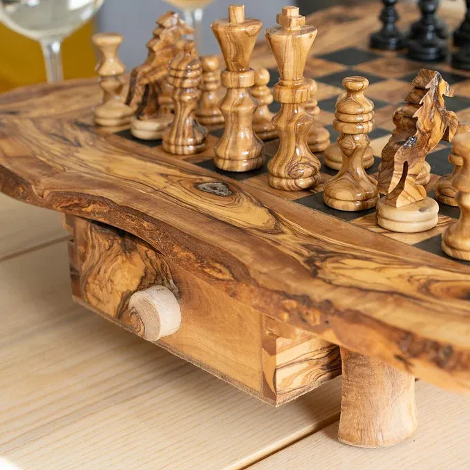 Rustic Chessboard black (with drawers)