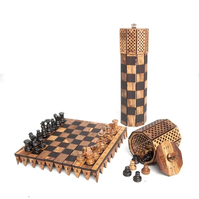 Foldable Chess Board (Olive Wood)