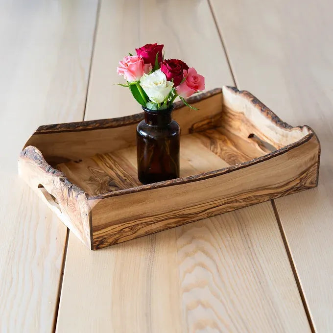 Rustic Wooden Serving Tray
