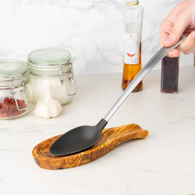 Spoon Rest made of Tunisian Olive Wood | Spoon Holder