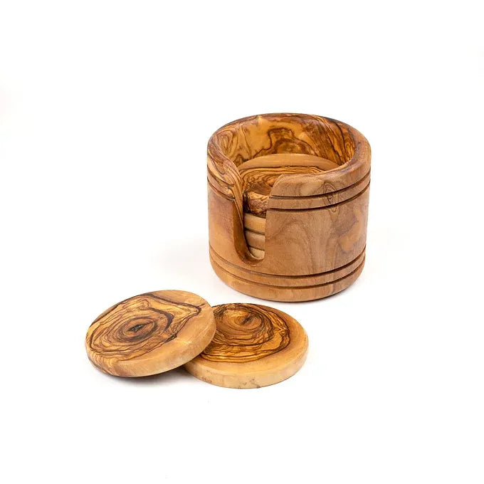 Wooden Drink Coasters Set