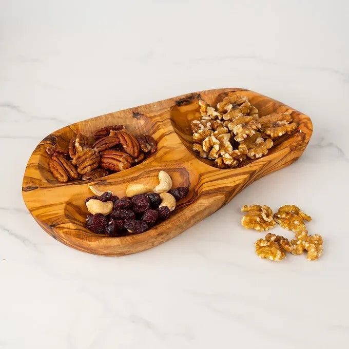 Divided Appetizer Plate / Divided Wood Tray