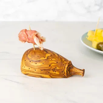 Wooden Toothpick Holder handmade from Olive Wood