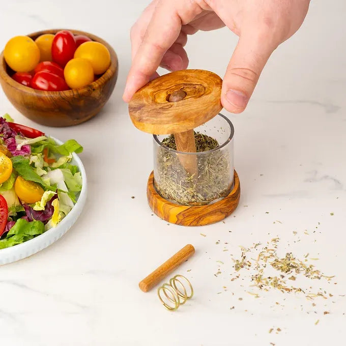Herb Grinder - Weed Grinder handmade from Tunisian Olive Wood