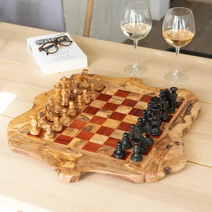 Rustic Chessboard With Rough Edges (flat)