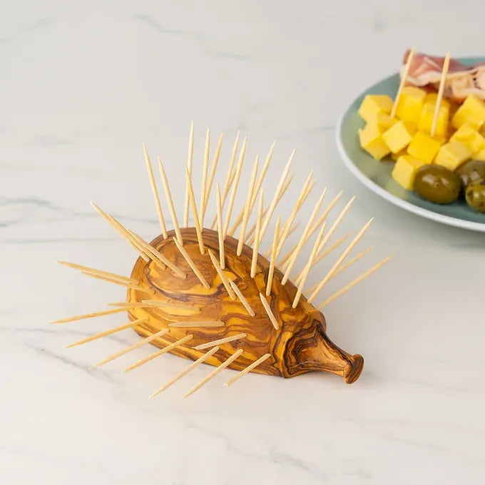 Wooden Toothpick Holder handmade from Olive Wood