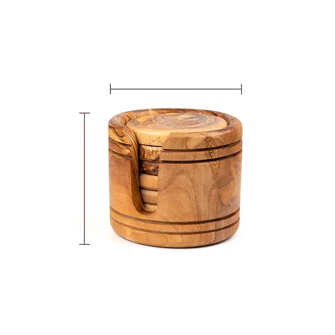 Wooden Drink Coasters Set