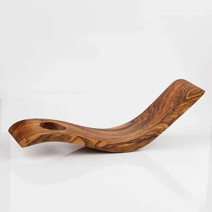 Bottle holder made of Tunisian Olive Wood
