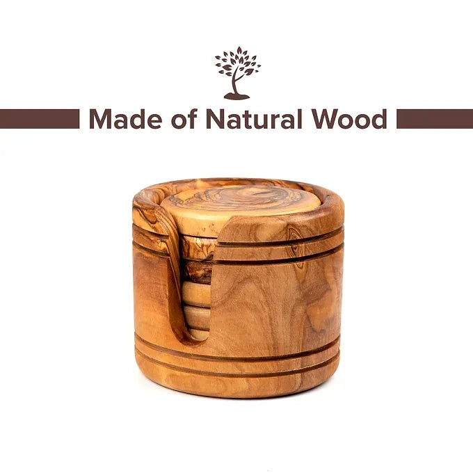 Wooden Drink Coasters Set