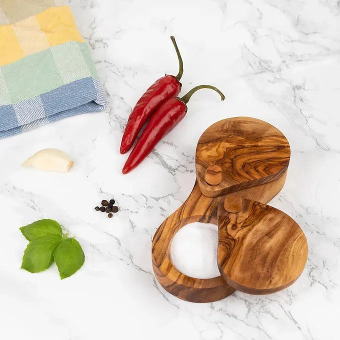 Salt & Pepper Cellar with pivoting lids