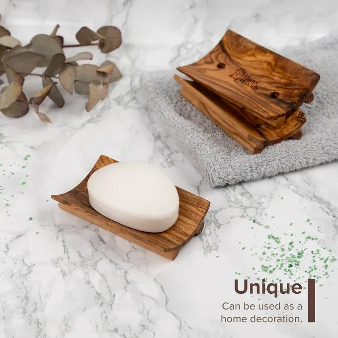 Soap Dish made of Tunisian Olive Wood