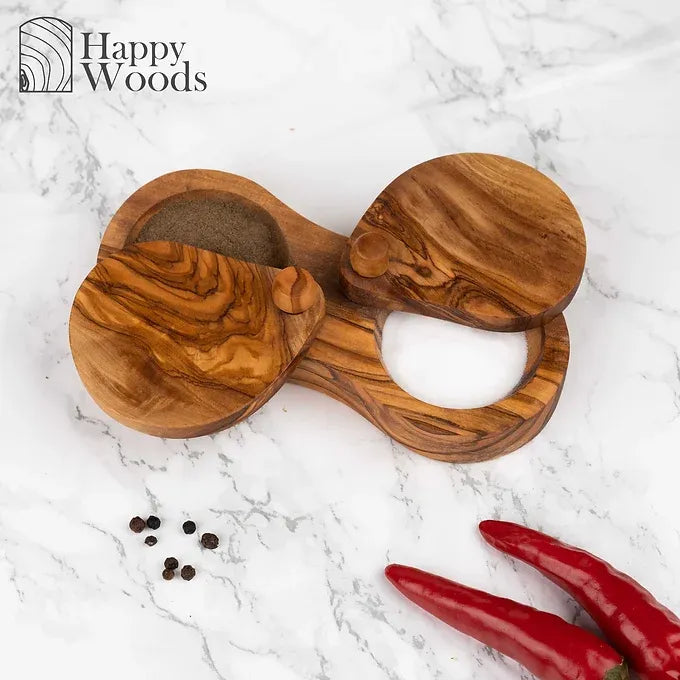 Salt & Pepper Cellar with pivoting lids