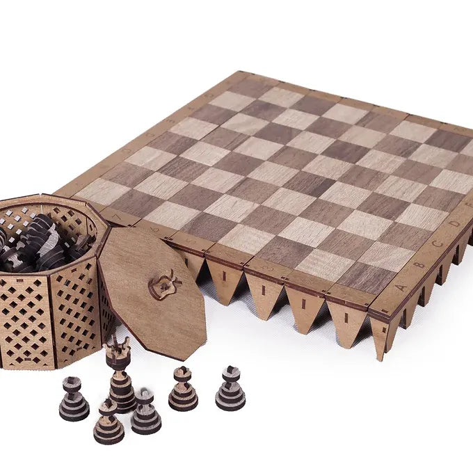 Foldable Chess Board (MDF Wood)