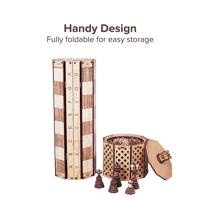 Foldable Chess Board (MDF Wood)