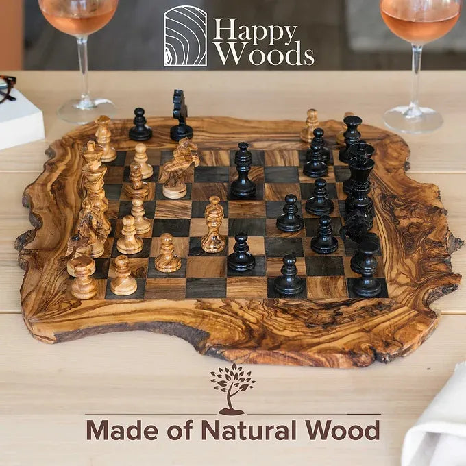 Chess pieces (normal) Made of olive wood