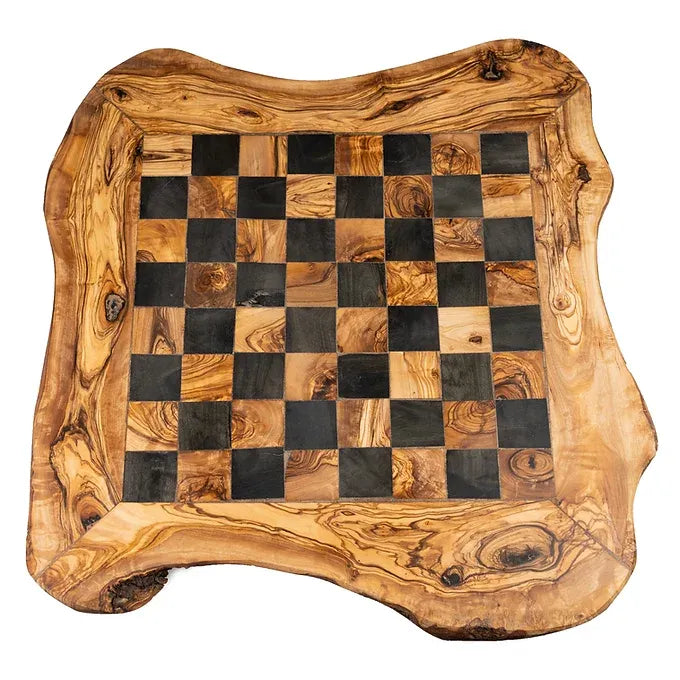 Rustic chessboard with drawers