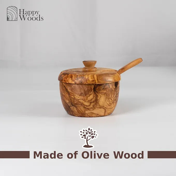 Salt Cellar With Lid and Spoon