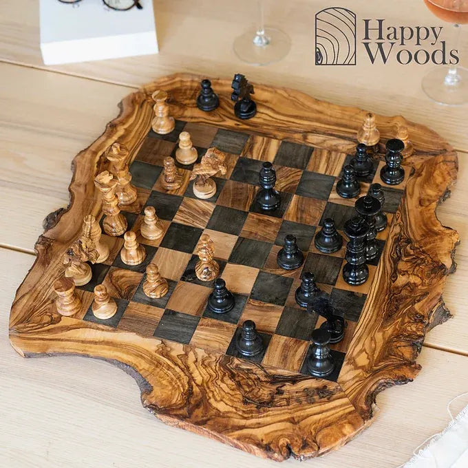Rustic chessboard black (flat)