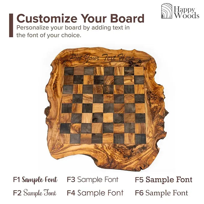 Rustic chessboard black (flat)