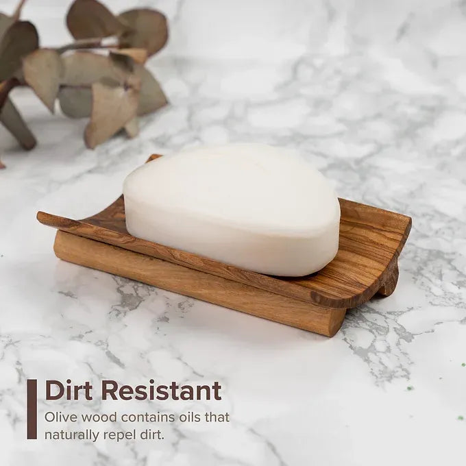 Soap Dish made of Tunisian Olive Wood
