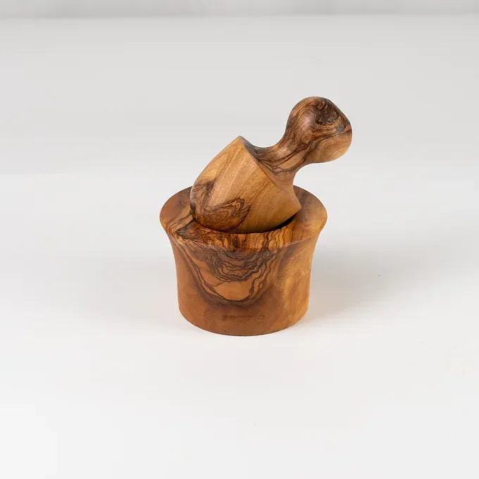 Garlic Press made of Tunisian Olive Wood