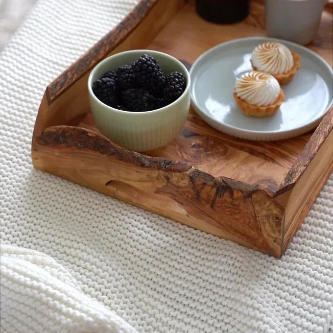 Rustic Wooden Serving Tray