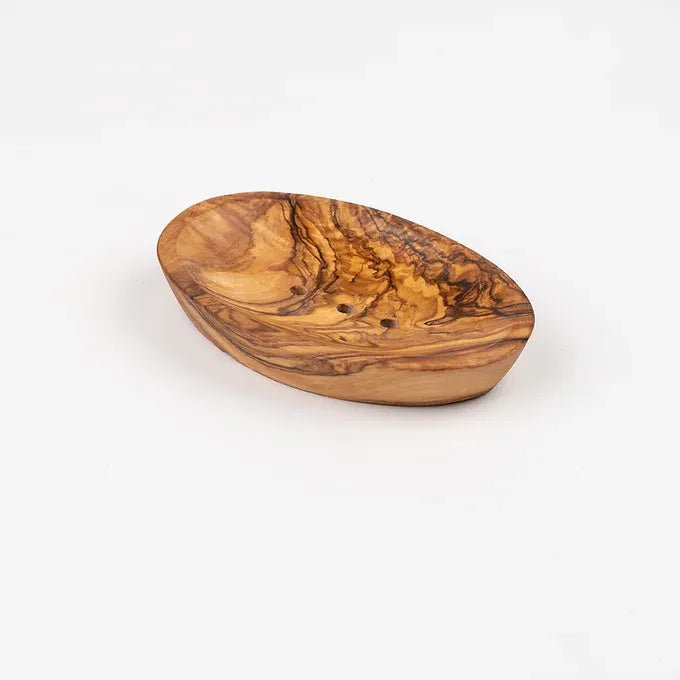 Set of 3 Soap Dishes made of Tunisian Olive Wood