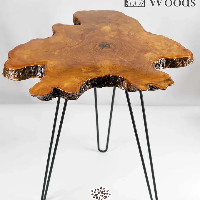End Table made of Olive Wood