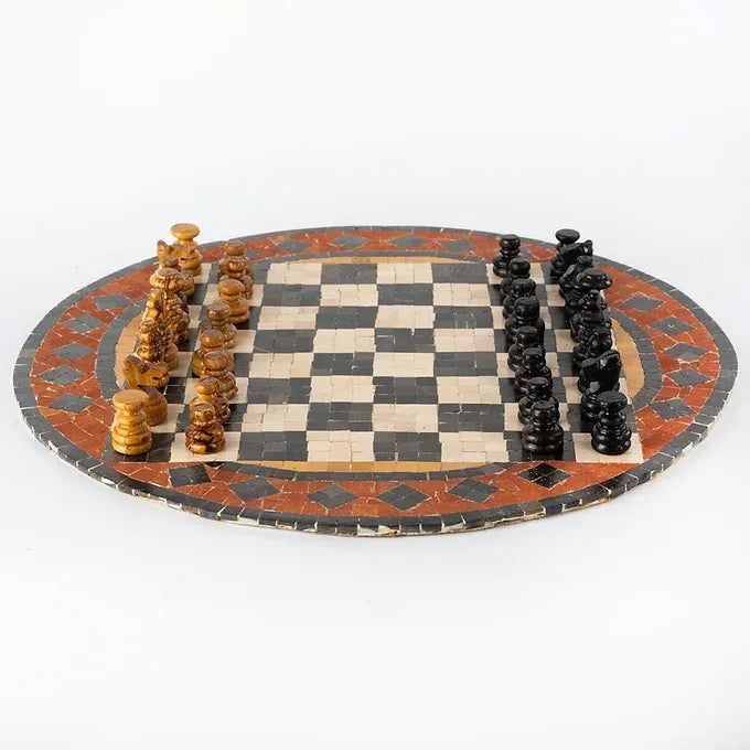 Mosaic Chess Set (Red)