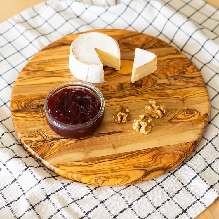 Round serving boards