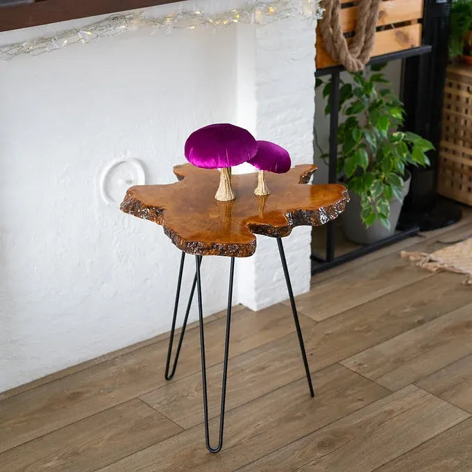 End Table made of Olive Wood