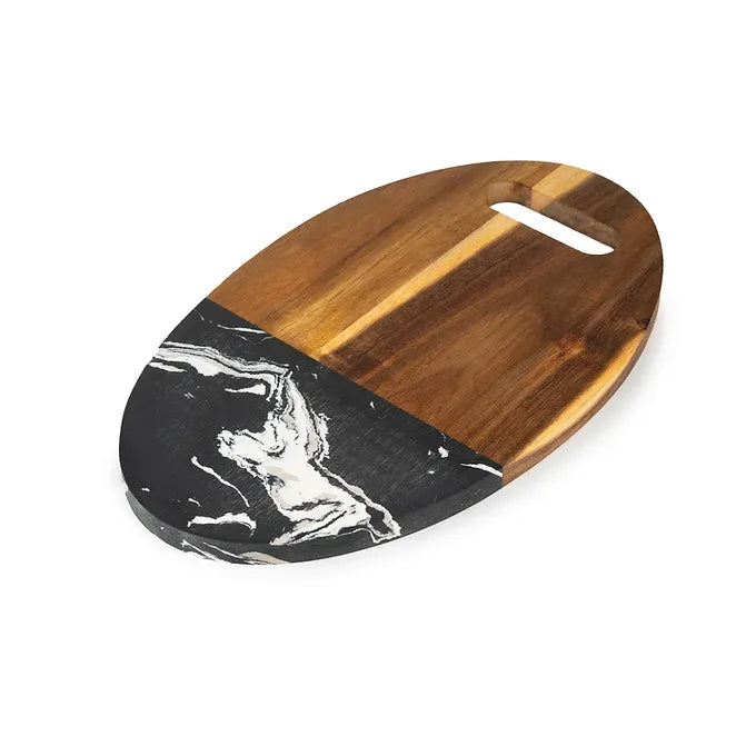 Black marble board