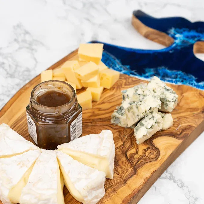 FishTail Olive Wood Charcuterie Board