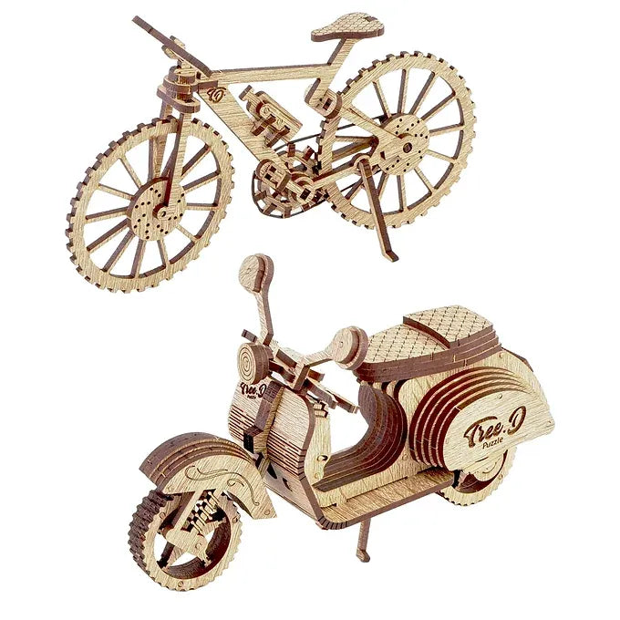 Motorcycle/Bike 3D Wooden Model Kit for Building