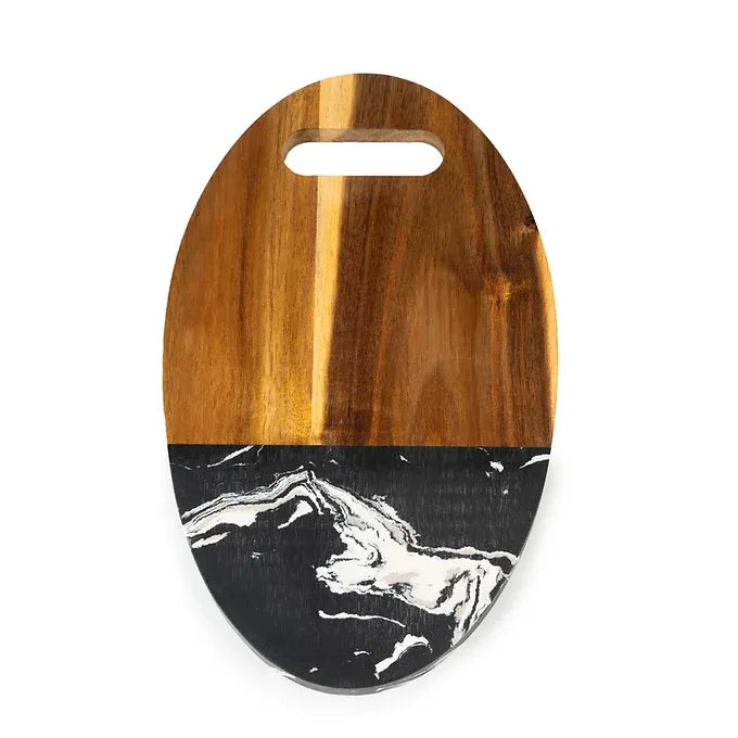 Black marble board