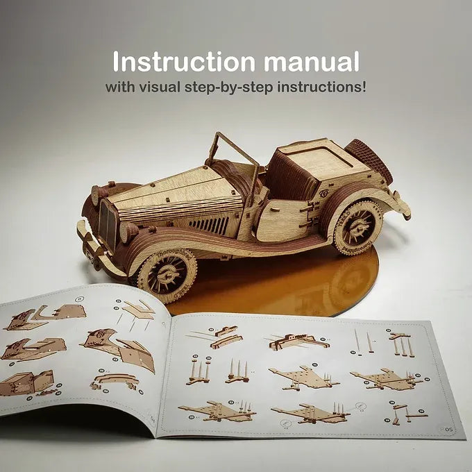 Car 3D Wooden Model Kit for Building