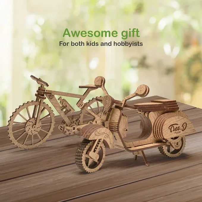 Motorcycle/Bike 3D Wooden Model Kit for Building