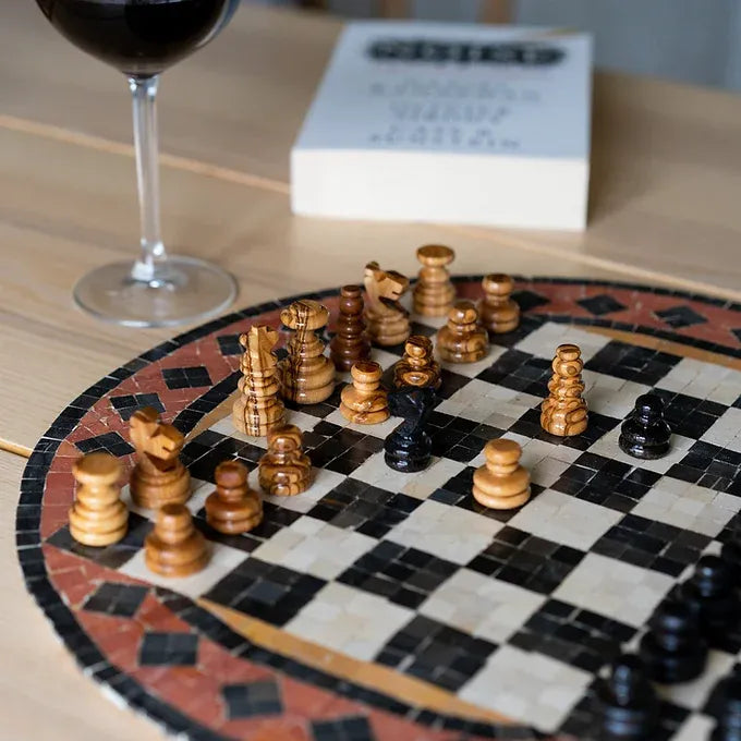 Mosaic Chess Set (Red)