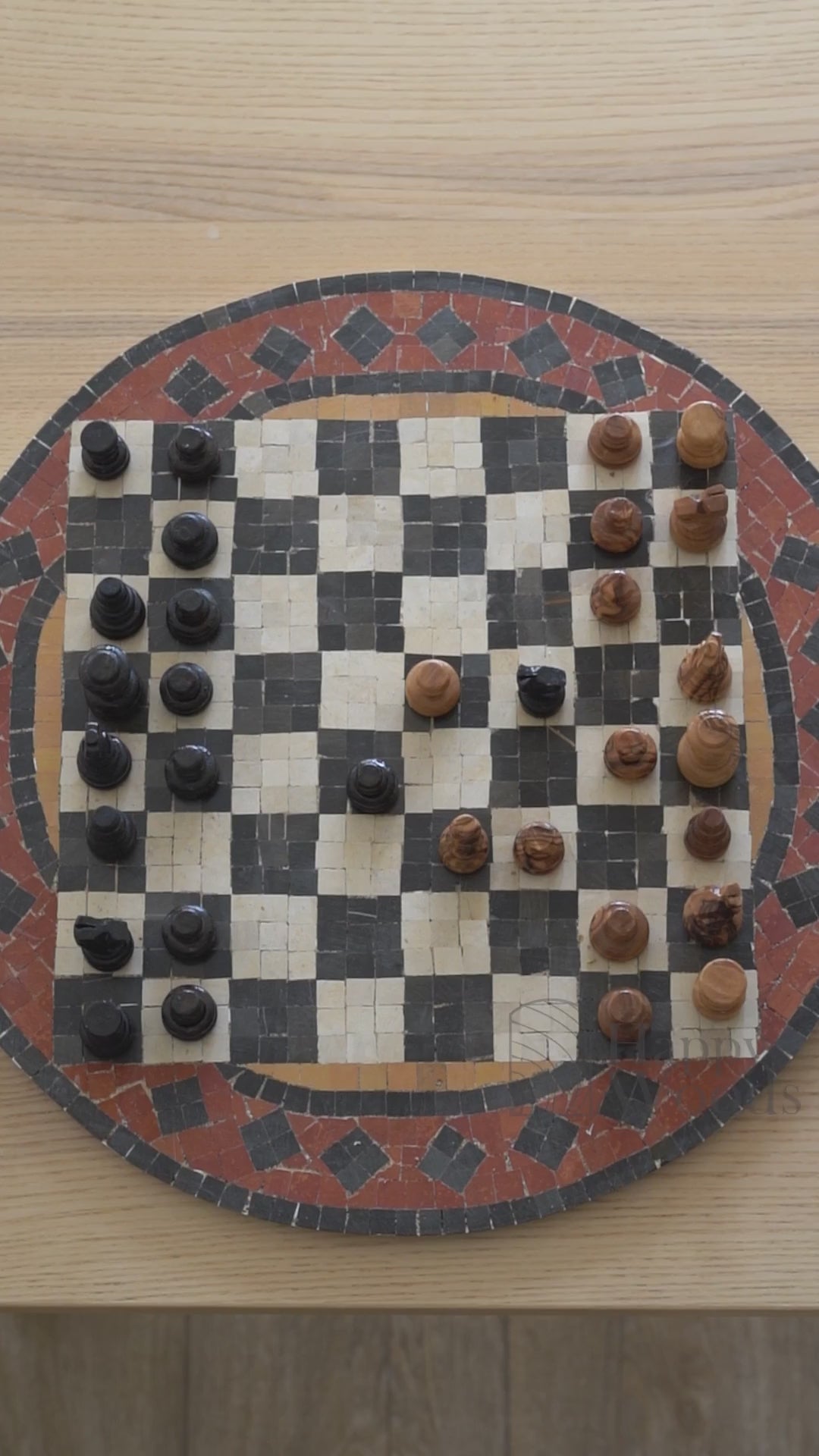 Mosaic Chess Set (Red)